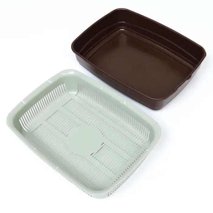 Лоток большой с сеткой Atlantis &laquo;Стандарт&raquo;, 42&times;31&times;10 см, шоколад