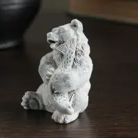 Фигурка &laquo;Медвежонок с рыбой&raquo;, 6.5 см, МИКС