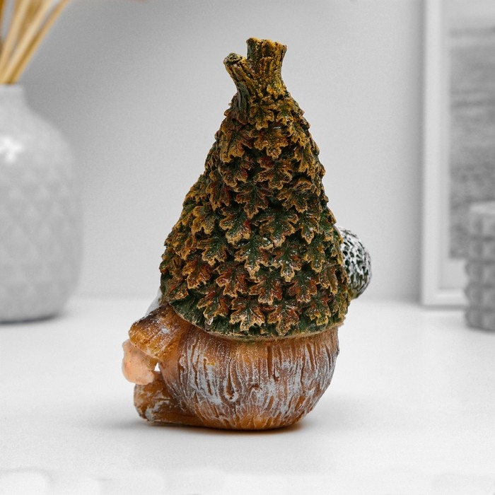 Садовая фигура Садовая фигура "Лесовичок с ежиком" 16х11,5см