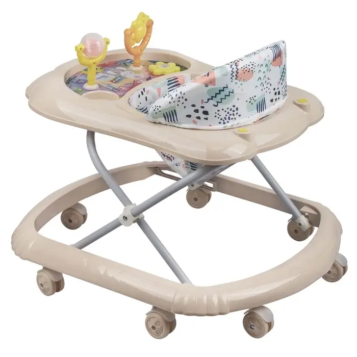 Ходунки «Верный друг», 7 колес, муз. игрушки, бежевый
