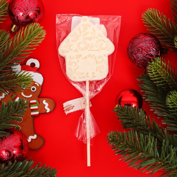 Новый год. Леденец "Домик", 30г