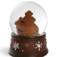 Снежный шар &laquo;Снеговик у ёлки. Имбирное печенье&raquo;, d=6.5 см, 6.8&times;7.5&times;9.5 см
