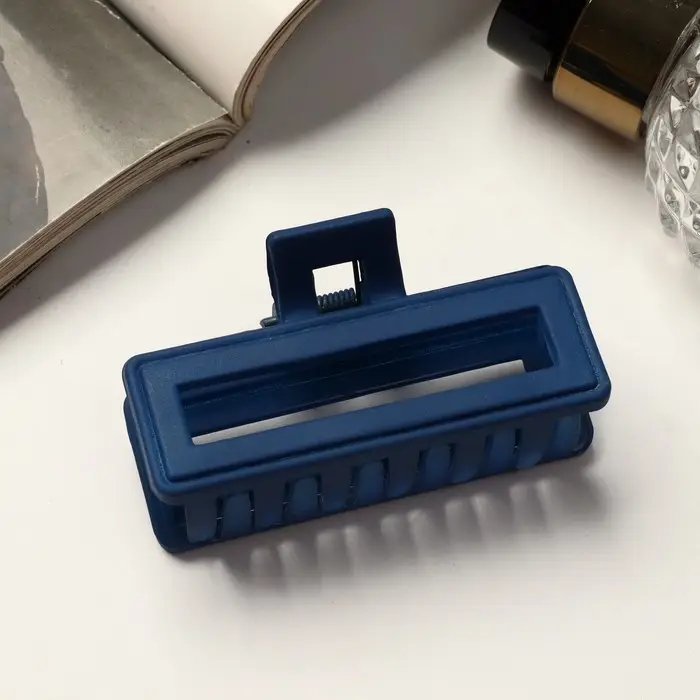 Крабик для волос «Двойной», 6.5 см, МИКС Крабик для волос «Двойной», 6.5 см, МИКС