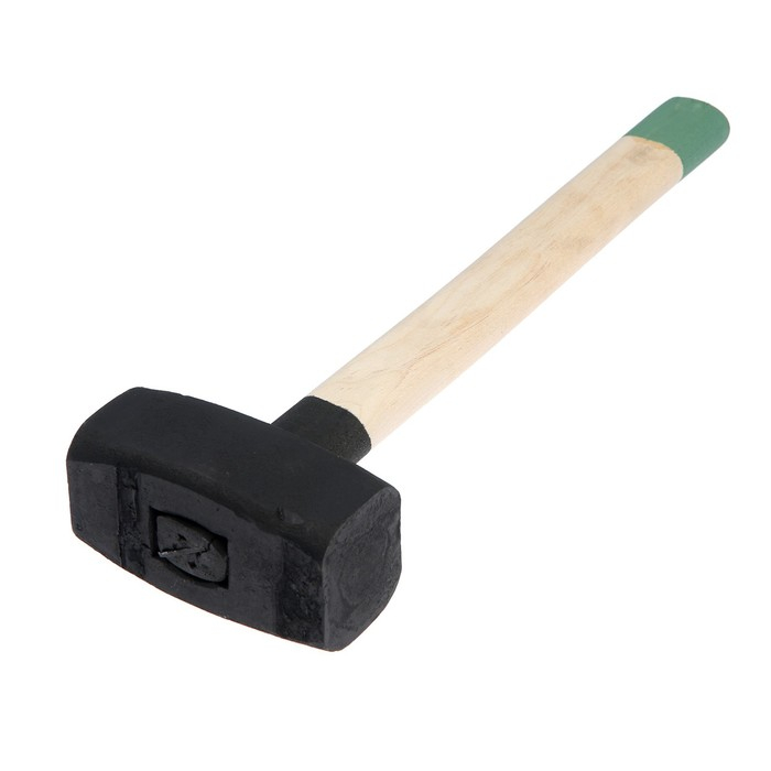 Кувалда кованая ЛОМ, 3 кг, деревянная рукоятка Кувалда кованая ЛОМ, 3 кг, деревянная рукоятка