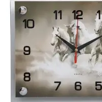 Часы настенные, интерьерные &laquo;Тройка лошадей&raquo;, бесшумные, 20&times;26 см