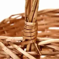 Корзина плетёная для хранения Neri, лоза, с ручкой, коричневая, набор 3 шт.