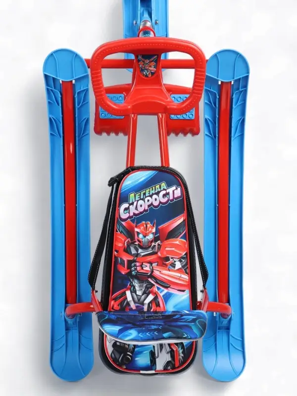 Снегокат «Трансформер», со спинкой, красный, синий, ТС4-1/ТР Snow Cat Снегокат «Трансформер», со спинкой, красный, синий, ТС4-1/ТР Snow Cat