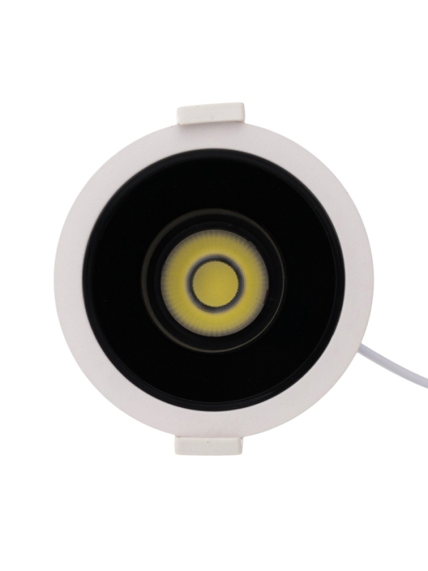 Светильник светодиодный встраиваемый, поворотный, 6Вт, 6500К, с драйвером, D75, черно-белый   107130 Светильник светодиодный встраиваемый, поворотный, 6Вт, 6500К, с драйвером, D75, черно-белый   107130