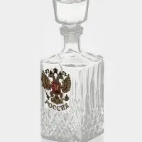 Набор питьевой &laquo;Герб России&raquo;, 7 предметов: графин 500 мл, стопка 50 мл, 6 шт.