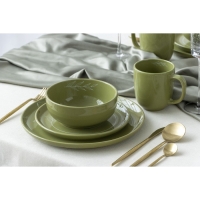 Кружка керамическая Dolce Ceramo «Олива», 450 мл, зелёная