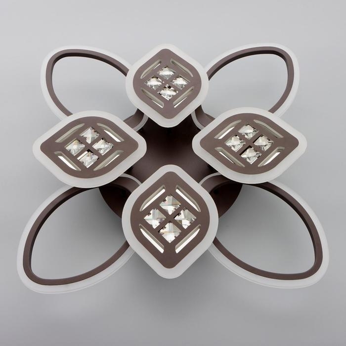 Люстра с ПДУ 1162/8CF LED 160Вт 3000-6000К диммер кофе 70х70х10 см BayerLux