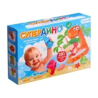 Игрушки для купания в ванной Крошка Я &laquo;Супер Дино&raquo;, 7 игрушек в наборе, световые эффекты