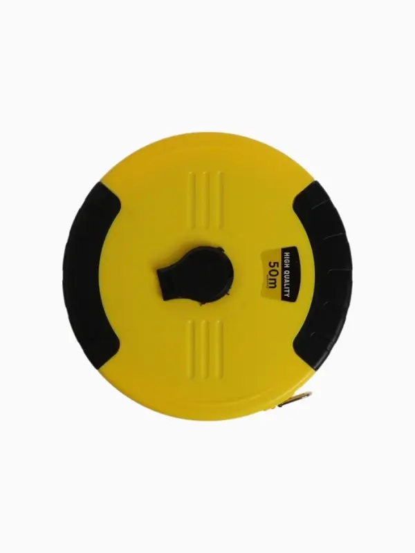 Рулетка геодезическая ТУНДРА, ПВХ лента, закрытый корпус, 50 м &times; 15 мм