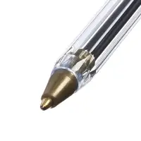 Набор шариковых ручек Calligrata, 3 штуки, синий стержень, узел 1.0 мм, прозрачный корпус с синим колпачком