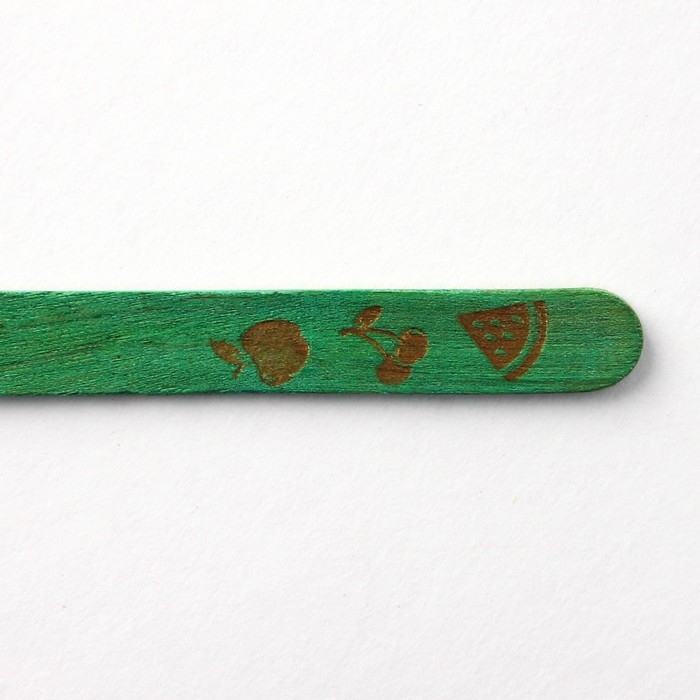 Палочки для мороженого деревянные «Фрукты», набор 50 шт, 11.4 х 1 см Палочки для мороженого деревянные «Фрукты», набор 50 шт, 11.4 х 1 см