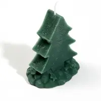 Свеча новогодняя &laquo;Ёлочка&raquo;, 7.5&times;6.3&times;10.3 см, 9 ч, зелёный