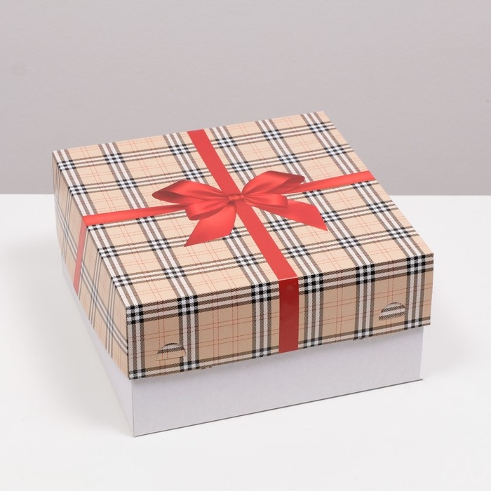 Кондитерская упаковка, короб, Кондитерская упаковка, короб, "Красный бант", 30 х 30 х 15 см, 2 кг