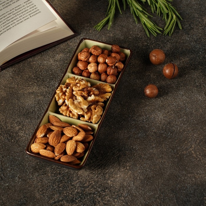 Менажница керамическая 3 секции «Таллула», 20,5×7,5×2,5 см Менажница керамическая 3 секции «Таллула», 20,5×7,5×2,5 см