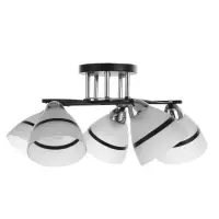 Люстра потолочная BayerLux &laquo;Лайма&raquo;, 5хЕ27, 40 Вт, черно-хромовый, 55&times;55&times;24 см