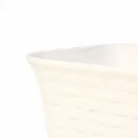 Ящик балконный для цветов &laquo;Ротанг&raquo;, 18 л, 63&times;20&times;14.5 см, с дренажной вставкой, пластиковый, белый