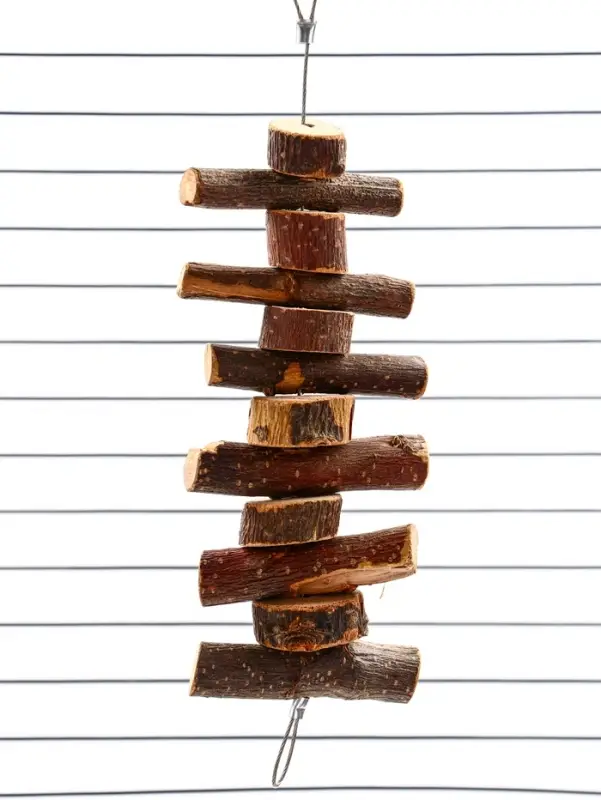 Игрушка для птиц и грызунов Игрушка для птиц и грызунов "Лесенка вверх 2" из дерева, 21 х 5 см