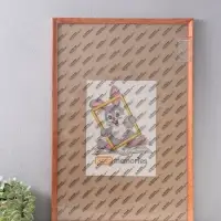 Фоторамка дерево 40х60 см, орех №2 (пластиковый экран)