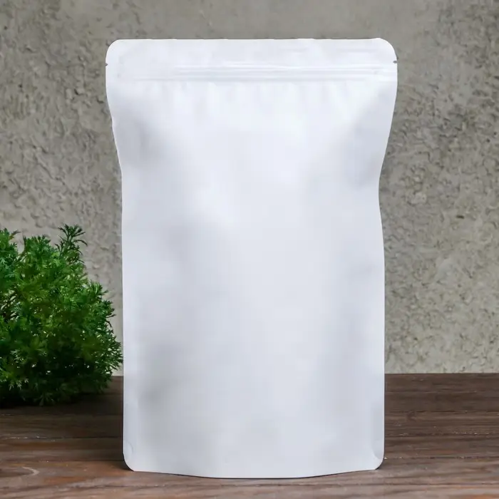 Пакет дой-пак, матовый, белый, 20×30×5 см