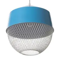Светильник потолочный BayerLux Lea, 1&times;40 Вт, Е27, синий, 26&times;26&times;32 см