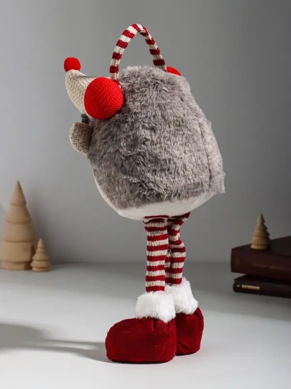 Кукла интерьерная Кукла интерьерная "Ёжик в зимних наушниках" 16х14х36 см