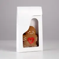 Кондитерская упаковка «Кулек» с окном 12×3×20 см