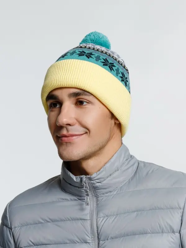 Шапка Mirakler, зеленая с желтым Шапка Mirakler, зеленая с желтым