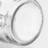 Банка для сыпучих &laquo;Эко&raquo;, 250 мл, 9&times;6.5&times;12 см, с бугельным замком, бамбуковая крышка, стекло, прозрачная