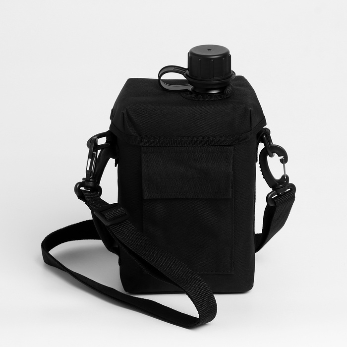 Фляжка туристическая  Фляжка туристическая "Adventure" 2 л, с чехлом, черная