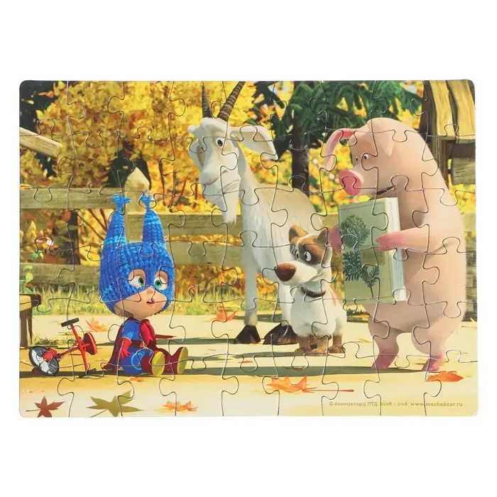 Пазлы «Маша и Медведь», 54 элемента, МИКС