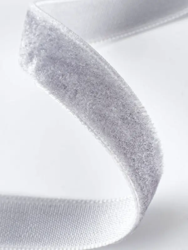 Лента бархатная, 10 мм, 18&plusmn;1 м, серая №184