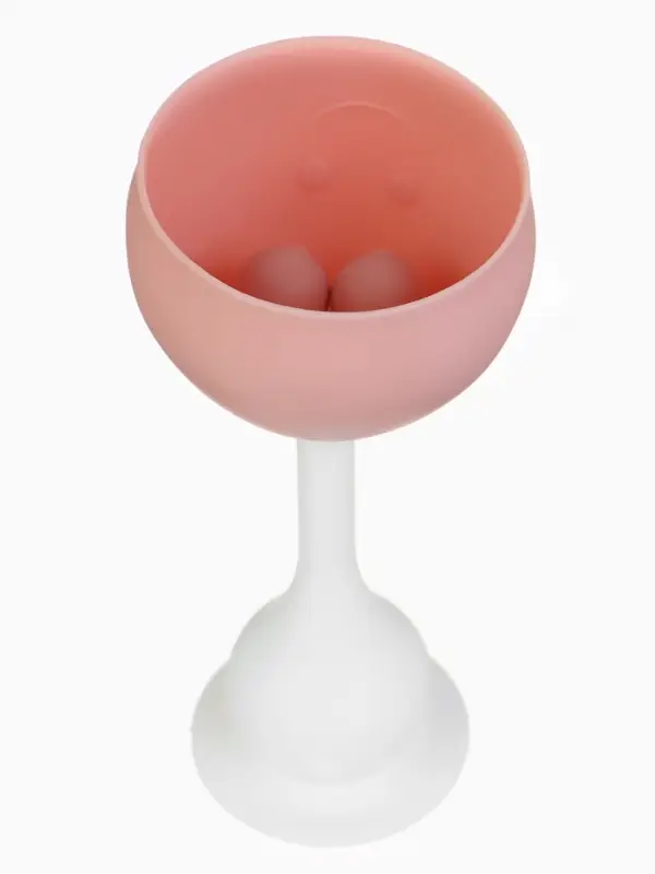 Прорезыватель силиконовый для зубов с погремушкой 3 в 1 M&B «Зайка», розовый