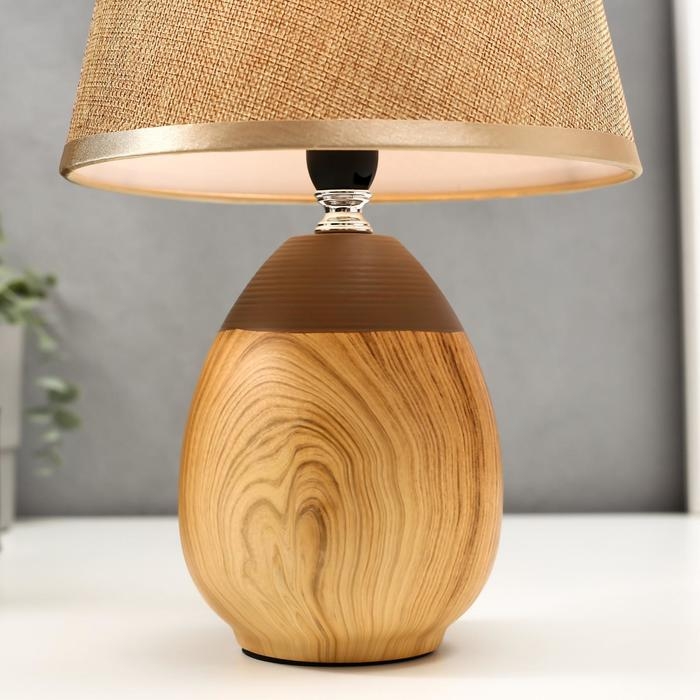 Лампа настольная 16305/1BR E14 40 Вт светлое дерево 20×20×31 см Лампа настольная 16305/1BR E14 40 Вт светлое дерево 20×20×31 см