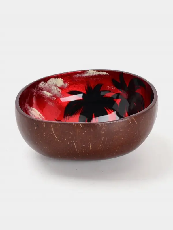 Чаша &laquo;Малиновый закат&raquo;, 14&times;14&times;6 см, кокос