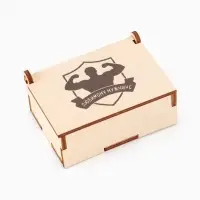 Коробка подарочная деревянная &laquo;Любимому мужчине&raquo; 8.5&times;6&times;3.5 см