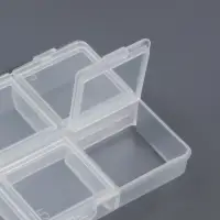 Органайзер для хранения мелочей, 6 ячеек, 8×6×1.5 см, прозрачный