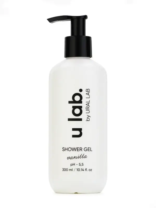 Гель для душа, питание и увлажнение, аромат ванили, 300 мл, U LAB