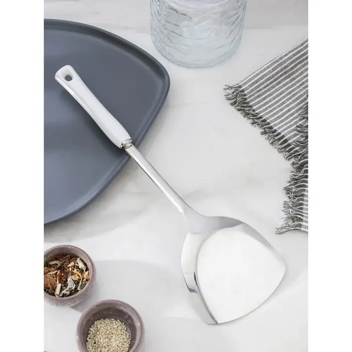 Лопатка из нержавеющей стали Доляна Luminous, длина 35 см, цвет серебряный