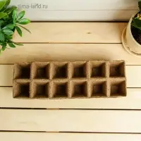 Торфяная кассета, 12 ячеек 50 мл, 5 × 5 см