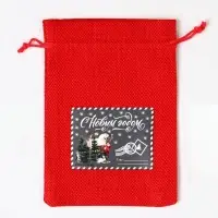 Мешочек новогодний подарочный с термонаклейкой &laquo;Посылка для тебя&raquo;, 13&times;18 см &plusmn; 1.5 см