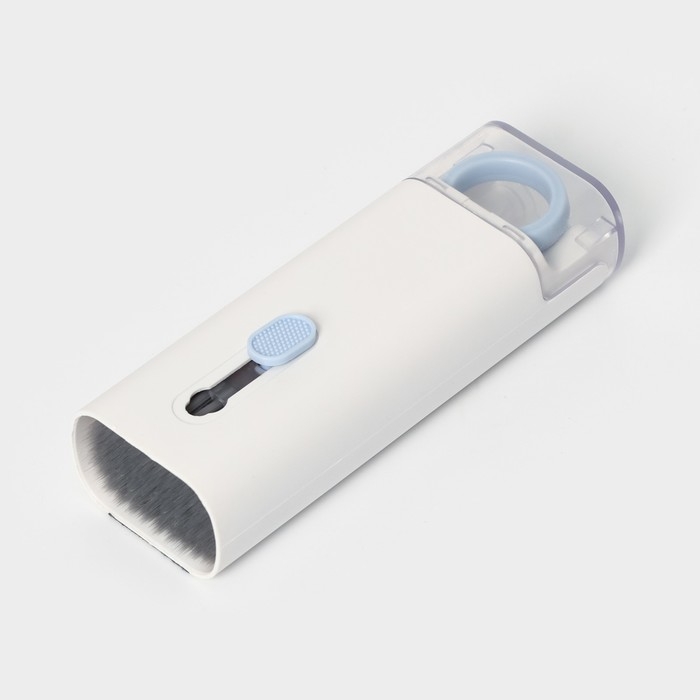 Мультифункциональный набор для чистки узких мест с распылителем и зажимом для клавиш Raccoon, цвет белый Мультифункциональный набор для чистки узких мест с распылителем и зажимом для клавиш Raccoon, цвет белый