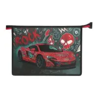 Папка для тетрадей А4 &laquo;Красное авто&raquo;, молния сверху