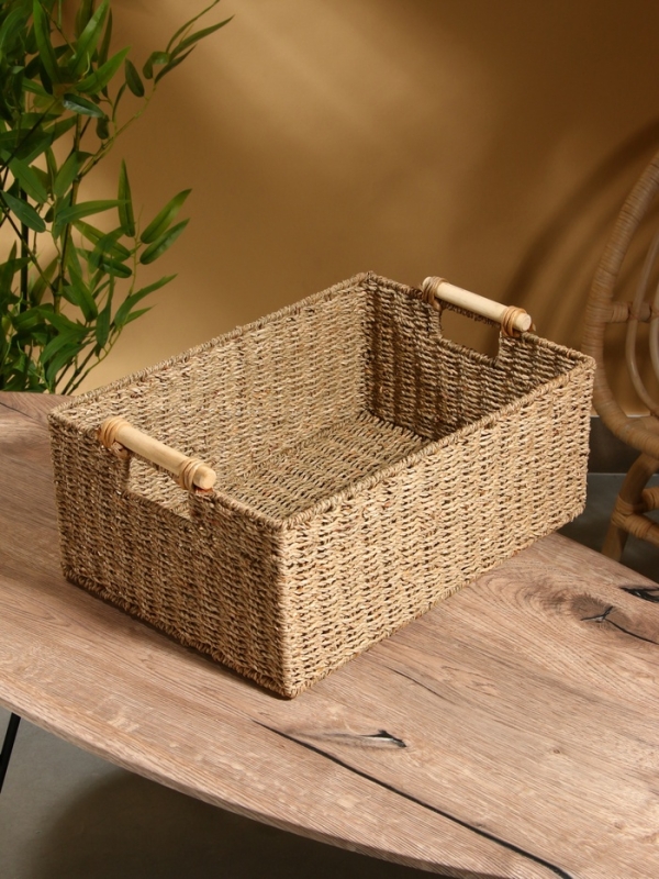 Корзина плетеная 46х30х20 см, сиграсс