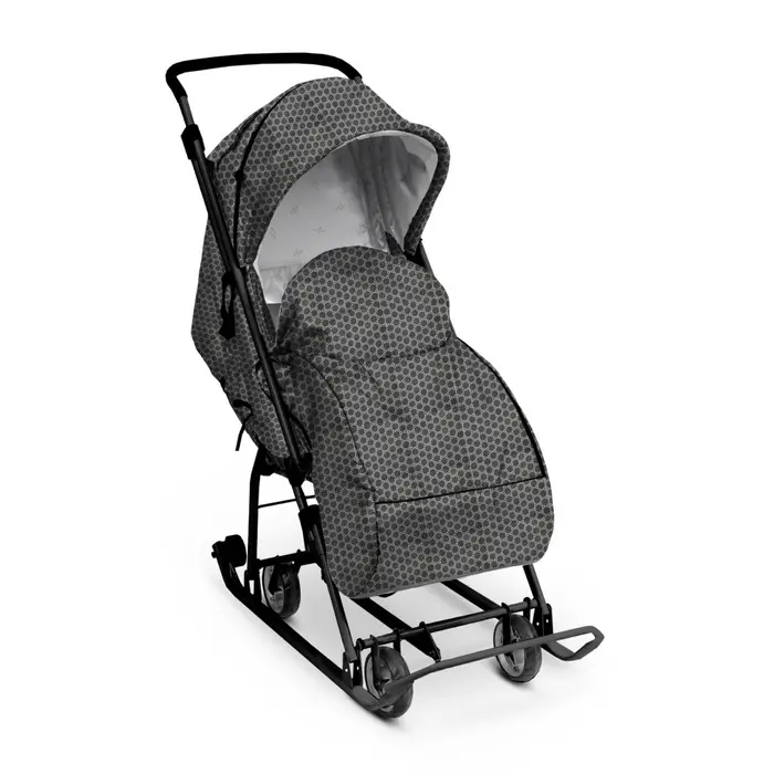 Санки-коляска  Санки-коляска "Наши детки 3-1К" мокко графический НДТ3-1К/МГ