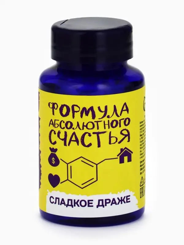 Драже Конфеты - таблетки &laquo;Формула счастья&raquo;: 50 г