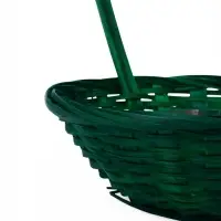 Корзина плетеная 20 х 20 х _ см, ручка h=21 см зеленая (К1862905)